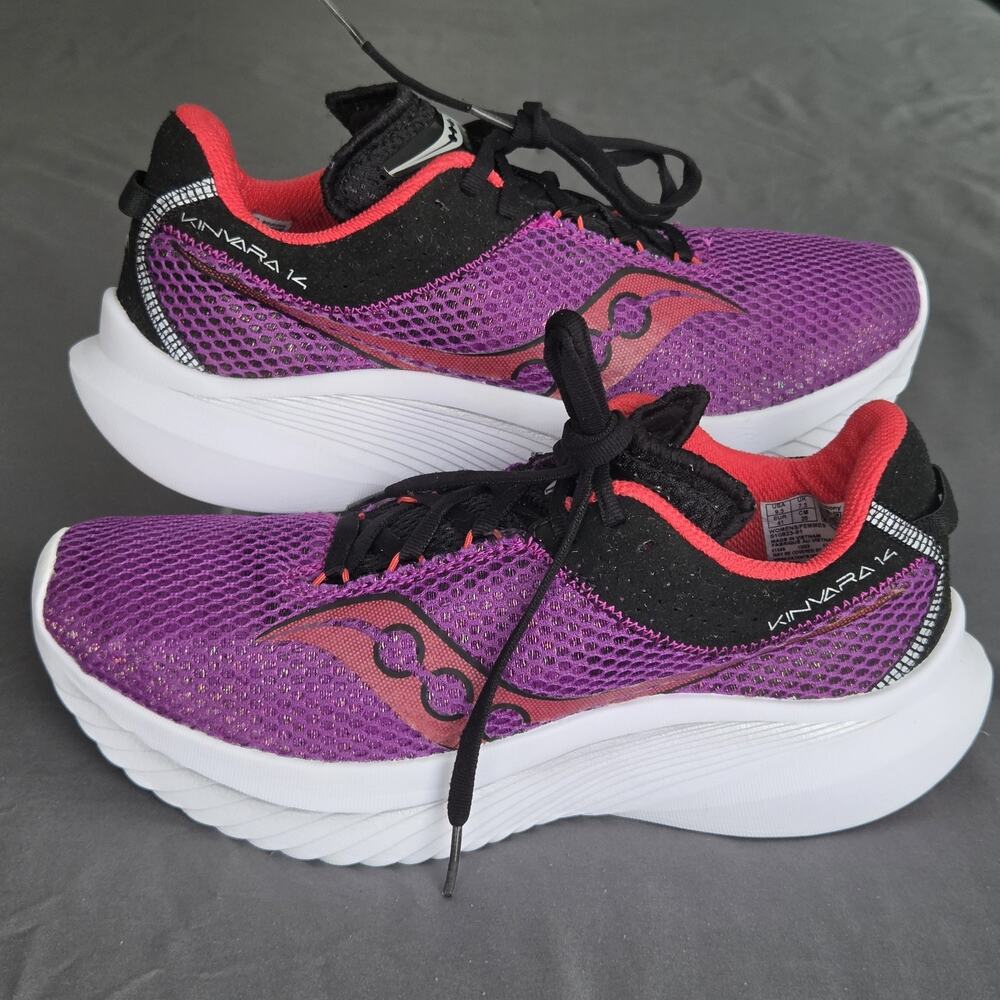 Saucony Kinvara 14 Women's 9.5 Purple White Sneakers S10823-91 - Picture 2 of 16